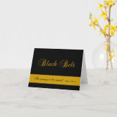 Martial Arts Black Belt Journey Herzlichen Glückwu Karte (Gelbe Blume)