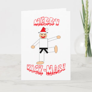 Martial Arts Black Belt Merry Kick-Mas Weihnachten