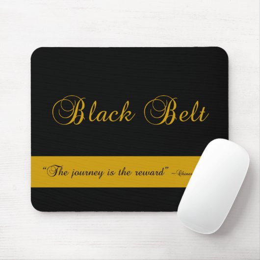 Martial Arts Black Belt Reise Mousepad (Mit Mouse)
