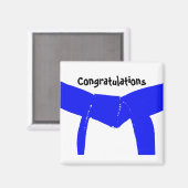 Martial Arts Blue Belt Glückwünsche Magnet (Vorderseite/Rückseite)