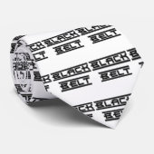 Martial Arts Bold Black Belt Krawatte (Gerollt)