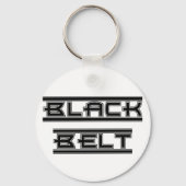 Martial Arts Bold Black Belt Schlüsselanhänger (Vorderseite)