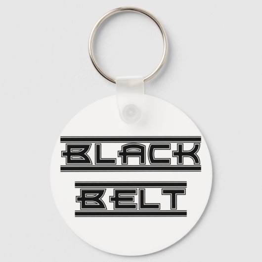 Martial Arts Bold Black Belt Schlüsselanhänger (Vorderseite)
