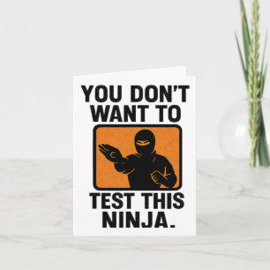Martial Arts Boxing Ninja Gefahr Stift Grafik Karte