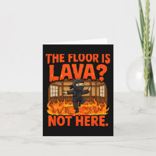 Martial Arts Boxing Ninja Lava Floor Dojo Spaß Karte