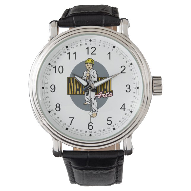 Martial Arts Boy Armbanduhr (Vorderseite)