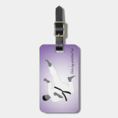 Martial Arts Boy Gepäckanhänger (Vorderseite vertikal)