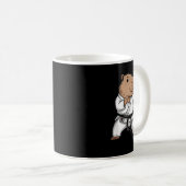 Martial Arts Capybara Funny Karate Taekwondo Jiu J Kaffeetasse (VorderseiteRechts)