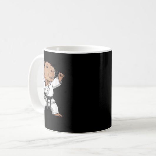 Martial Arts Capybara Funny Karate Taekwondo Jiu J Kaffeetasse (Vorderseite Links)