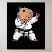 Martial Arts Capybara Funny Karate Taekwondo Jiu J Poster (Vorne)