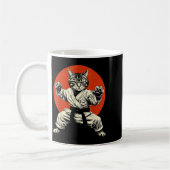 Martial Arts Cat Karate Judo Japanese Flag Funny J Kaffeetasse (Links)