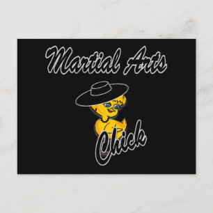 Martial Arts Chick #4 Postkarte
