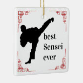 Martial Arts Coach | Best Sensei Ever Keramikornament (Rechts)