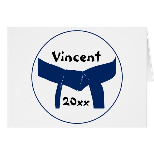 Martial Arts Dark Blue Belt (Vorderseite (Horizontal))