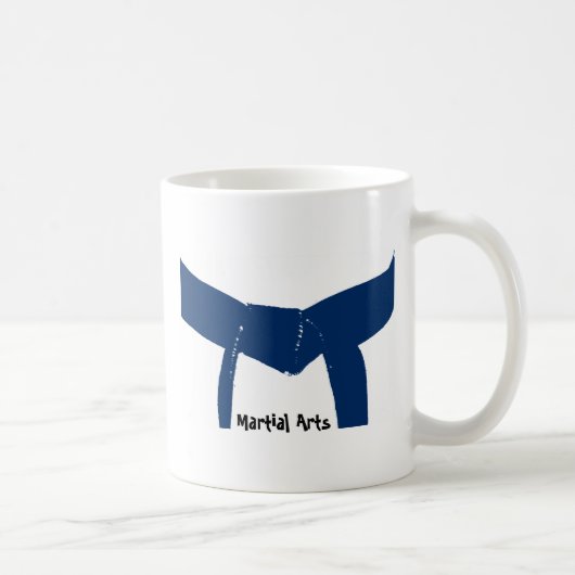 Martial Arts Dark Blue Belt Kaffeetasse (Rechts)