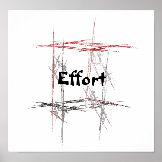 Martial Arts Effort Poster (Vorne)
