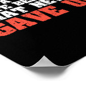 Martial Arts Ein schwarzer Gürtel ist ein weißer Poster (Ecke)