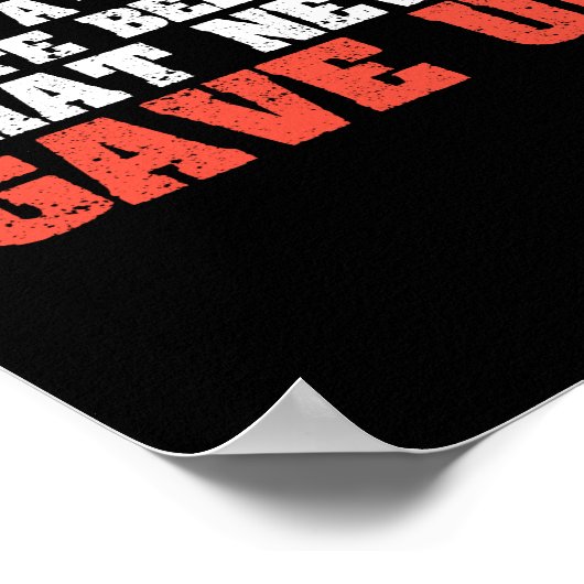 Martial Arts Ein schwarzer Gürtel ist ein weißer Poster (Ecke)