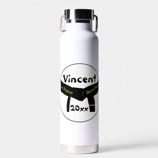 Martial Arts First Degree Black Belt Trinkflasche (Vorne)