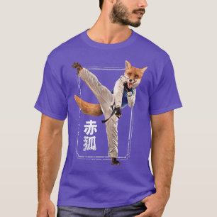 Martial Arts for Illustration Karate Fighter Black T-Shirt