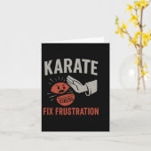 Martial Arts Funny Karate Fix Frustration Stress R Karte (Gelbe Blume)