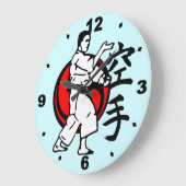 Martial Arts Große Wanduhr (Winkel)