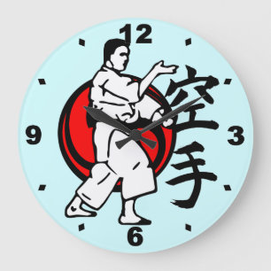 Martial Arts Große Wanduhr