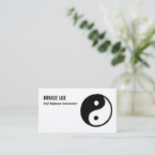 Martial Arts Instructor Custom QR Visitenkarte (Stehend Vorderseite)