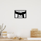 Martial Arts ist stolz darauf, eine Black Belt Pos Poster (Küche)