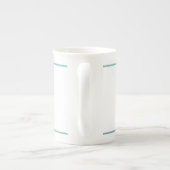 Martial Arts Japan Karate Kick Silhouette Porzellantasse (Rückseite)