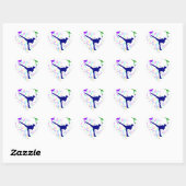 MARTIAL ARTS - JUDO Herz-Aufkleber (Blatt)