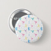 Martial Arts Karate Abstrakt Stars Glitzern Button (Vorne & Hinten)