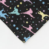 Martial Arts Karate Abstrakt Stars Glitzern Fleecedecke (Ecke)