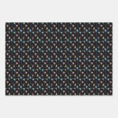 Martial Arts Karate Abstrakt Stars Glitzern Geschenkpapier Set (Vorderseite)