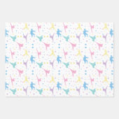 Martial Arts Karate Abstrakt Stars Glitzern Geschenkpapier Set (Vorderseite 3)