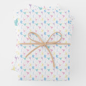 Martial Arts Karate Abstrakt Stars Glitzern Geschenkpapier Set (Beispiel)