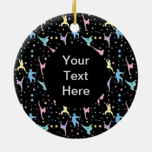 Martial Arts Karate Abstrakt Stars Glitzern Keramik Ornament