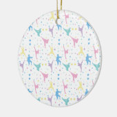 Martial Arts Karate Abstrakt Stars Glitzern Keramik Ornament (Links)