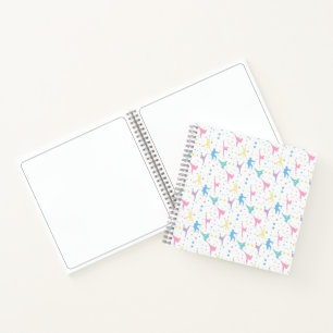 Martial Arts Karate Abstrakt Stars Glitzern Notizblock