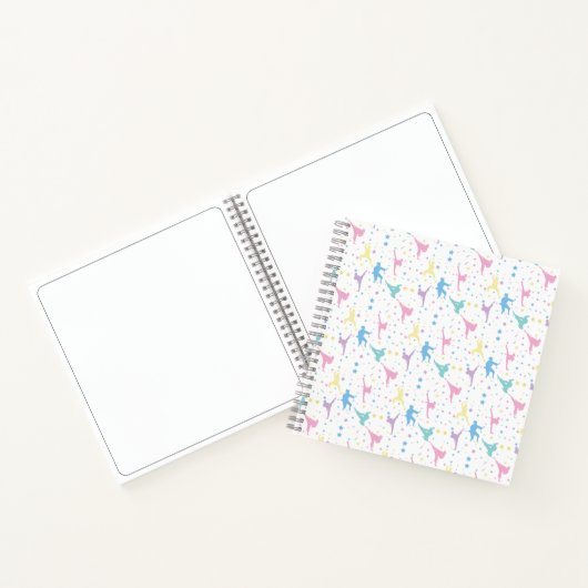 Martial Arts Karate Abstrakt Stars Glitzern Notizblock (Innenseite)