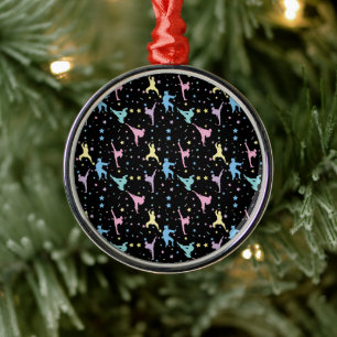 Martial Arts Karate Abstrakt Stars Glitzern Ornament Aus Metall