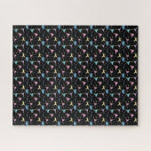 Martial Arts Karate Abstrakt Stars Glitzern Puzzle (Horizontal)