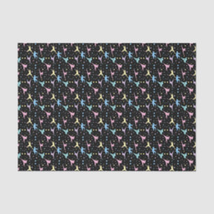 Martial Arts Karate Abstrakt Stars Glitzern Seidenpapier
