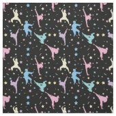 Martial Arts Karate Abstrakt Stars Glitzern Stoff (Muster)