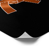 Martial Arts Karate Brown Belt Geschenk Poster (Ecke)