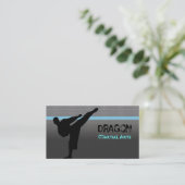Martial Arts Karate Business Card Visitenkarte (Stehend Vorderseite)