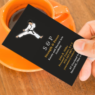 Martial Arts Karate Business Card Visitenkarte