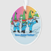 Martial Arts Karate Elves Ornament (Vorderseite)