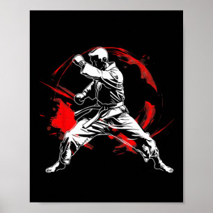Martial Arts Karate Fan Dynamic Mixed Martial Arts Poster