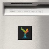 Martial Arts Karate Fighter Magnet (In Situ (Geschirrspüler))